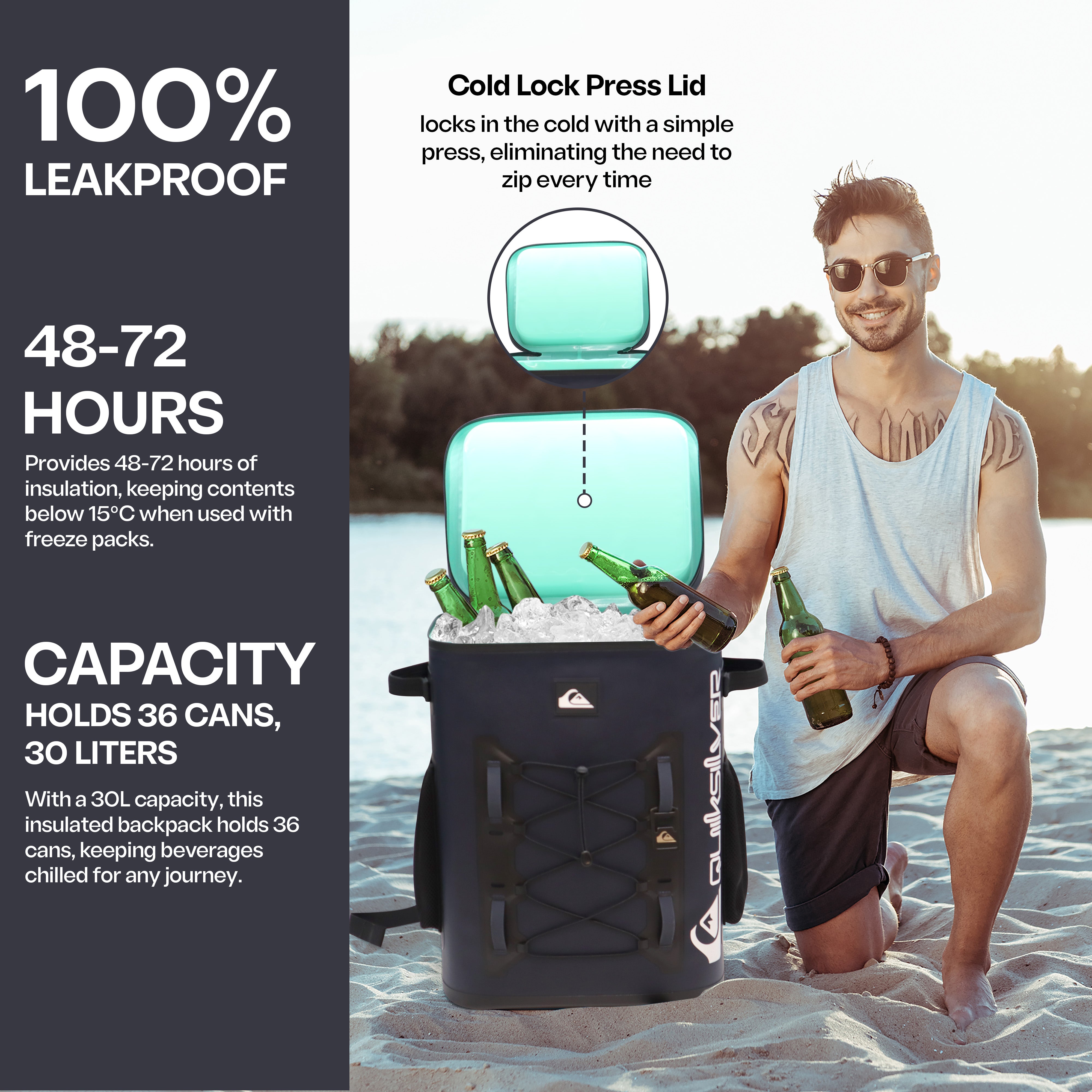 The Shoreline Collection Backpack Cooler